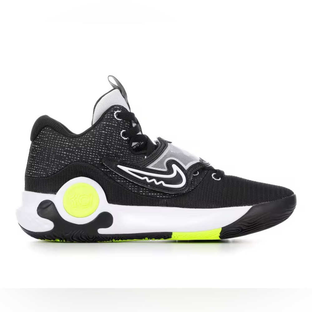 🔥🏀 NEW Nike KD Trey 5 X Basketball Shoes WHITE/BLACK/VOLT Mens 11.5 DD9538-007 - Picture 2 of 8